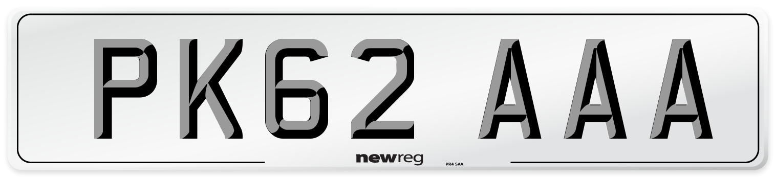 PK62 AAA Number Plate from New Reg